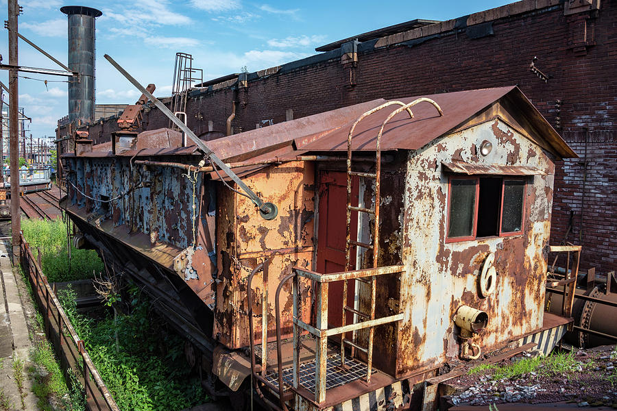 Abandoned Photograph - Train 6 in Color by Lindy Grasser Abandoned Photograph - Train 6 in Color by Lindy Grasser