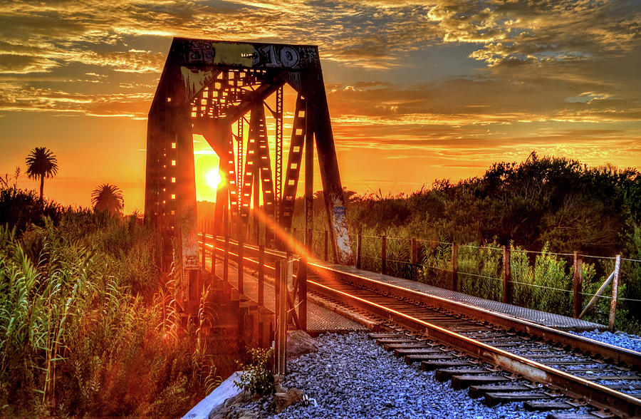 Train Bridge One Photograph by Wendell Ward