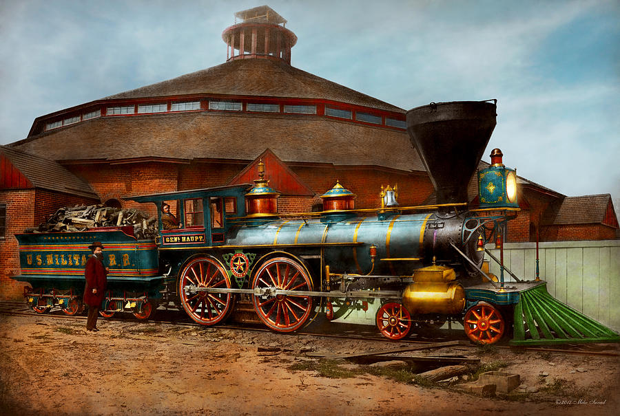 Train - Civil War - General Haupt 1863 Photograph by Mike Savad