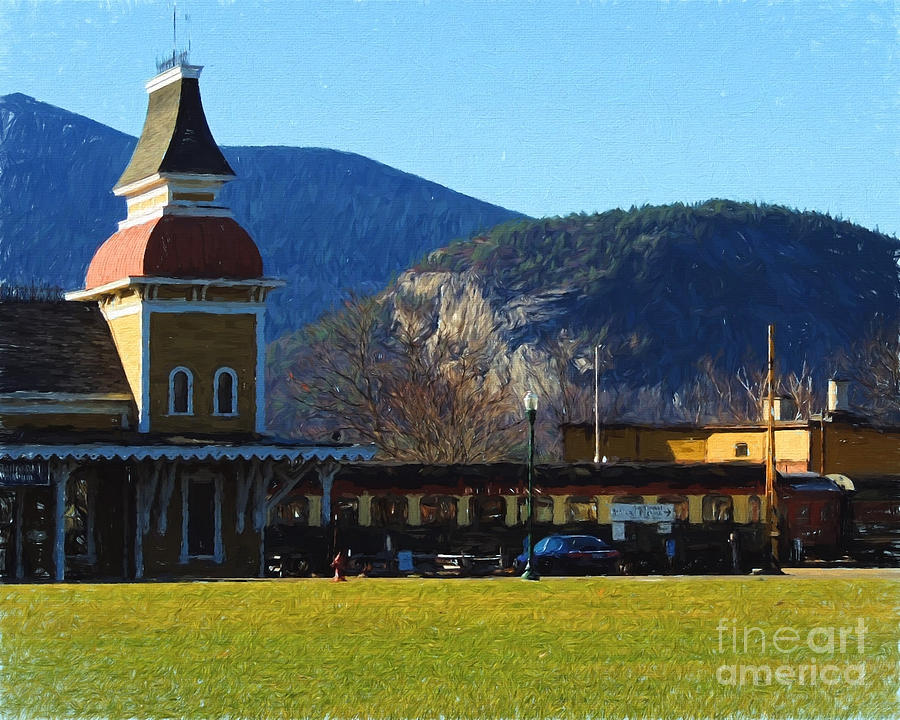 Train Depot North Conway N H Photograph by Mim White