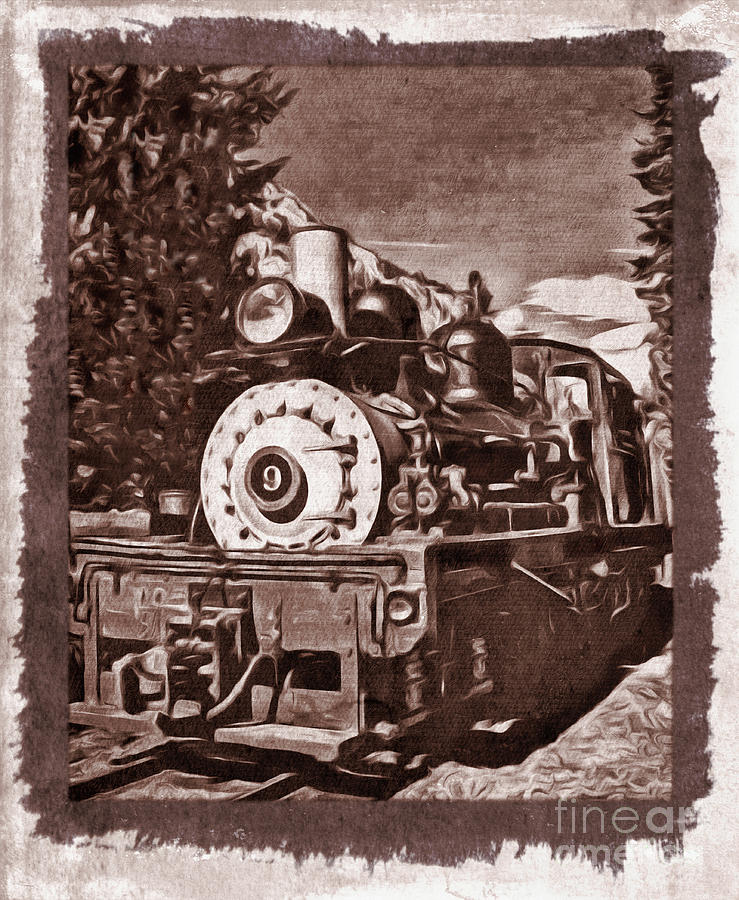 Train Engine 9 Photograph by Steven Parker