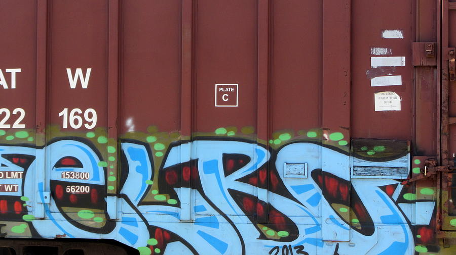 Train Graffiti 5 Photograph by Anita Burgermeister