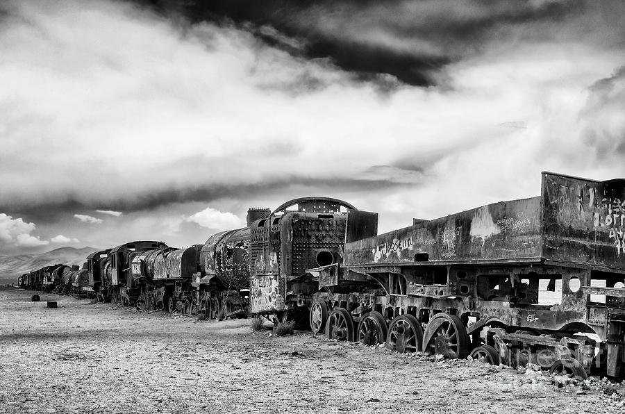 Train Graveyard Uyuni  Bolivia 2 #2 Photograph by Bob Christopher