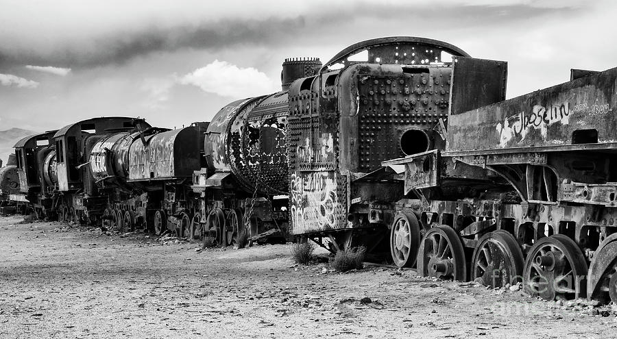 Train Graveyard Uyuni  Bolivia 3 #1 Photograph by Bob Christopher