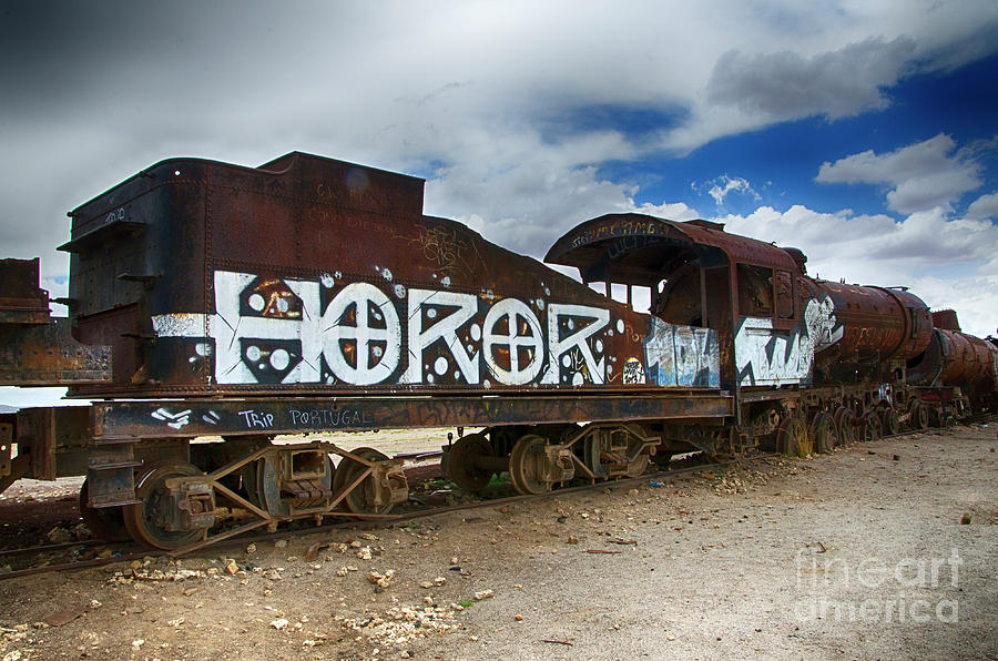 Train Graveyard Uyuni Bolivia 13 Photograph by Bob Christopher