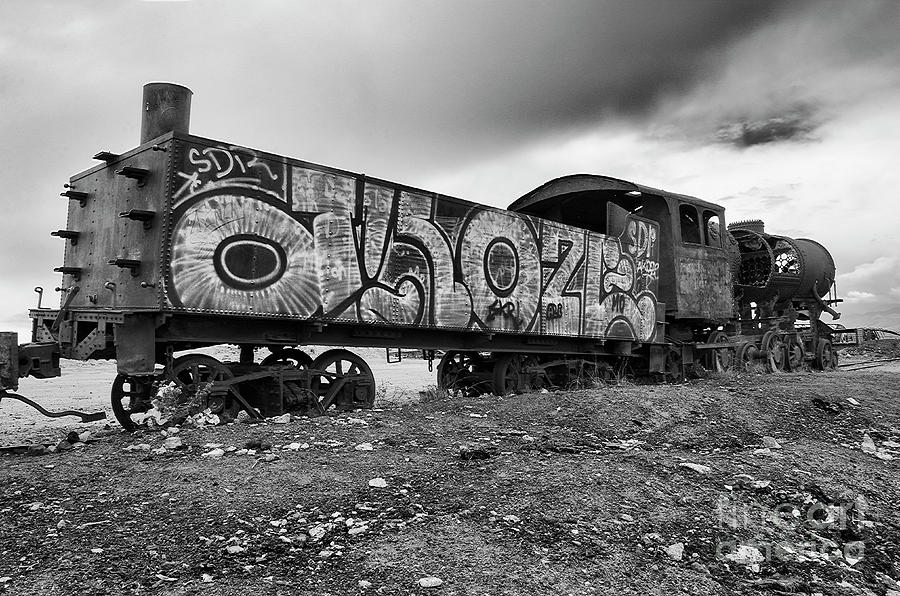 Train Graveyard Uyuni  Bolivia 7 Photograph by Bob Christopher