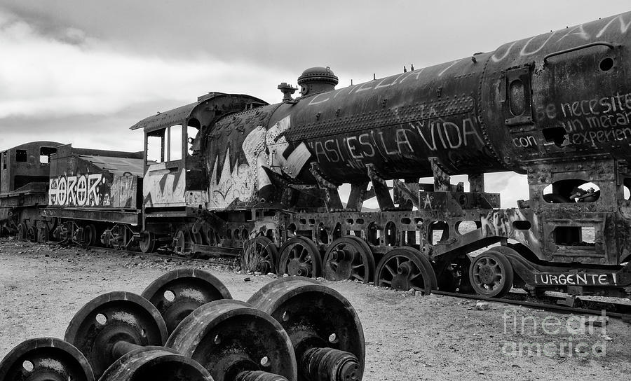 Train Graveyard Uyuni  Bolivia 8 Photograph by Bob Christopher