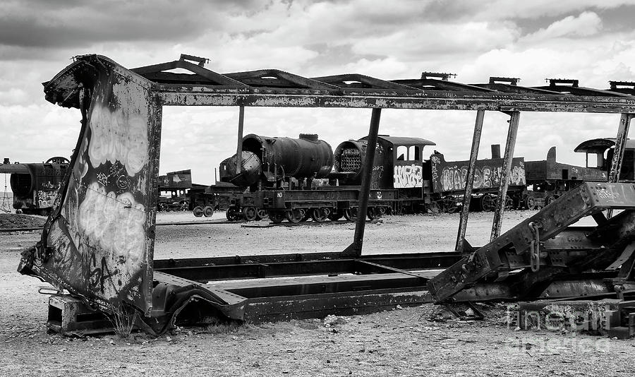 Train Graveyard Uyuni  Bolivia 9 Photograph by Bob Christopher