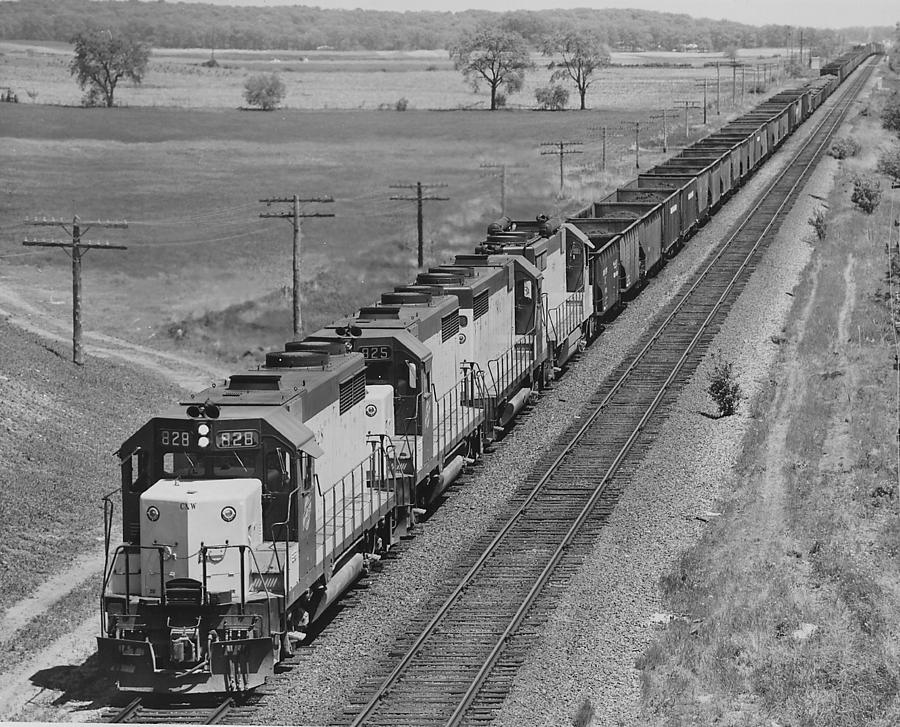 Train Hauls Mining Products Photograph by Chicago and North Western Historical Society
