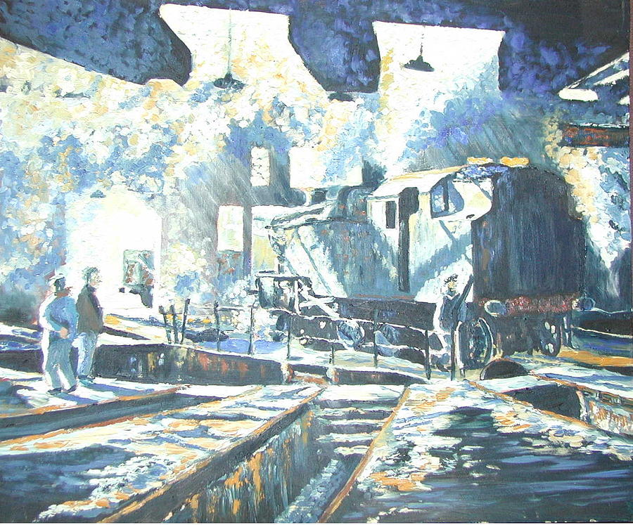 impressionist train paintings