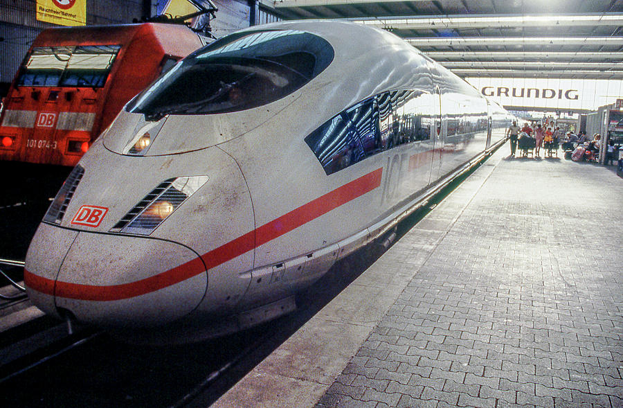 Munich Movie Photograph - Train in Munich by Kevin Deal