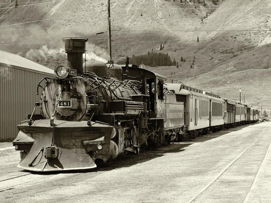 Train in Silverton- Historical Colorado Photograph by Connor Beekman