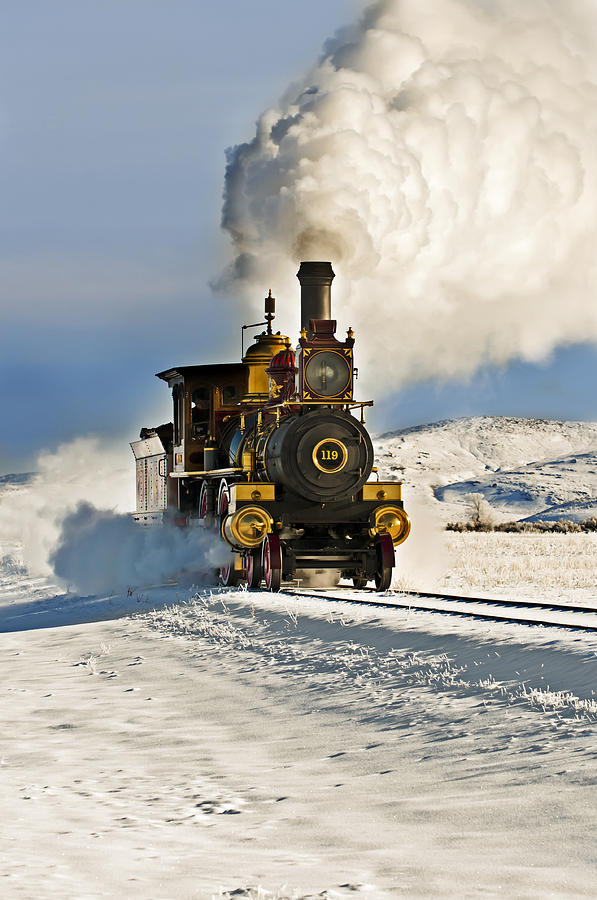 Train in Winter Photograph by Scott Read