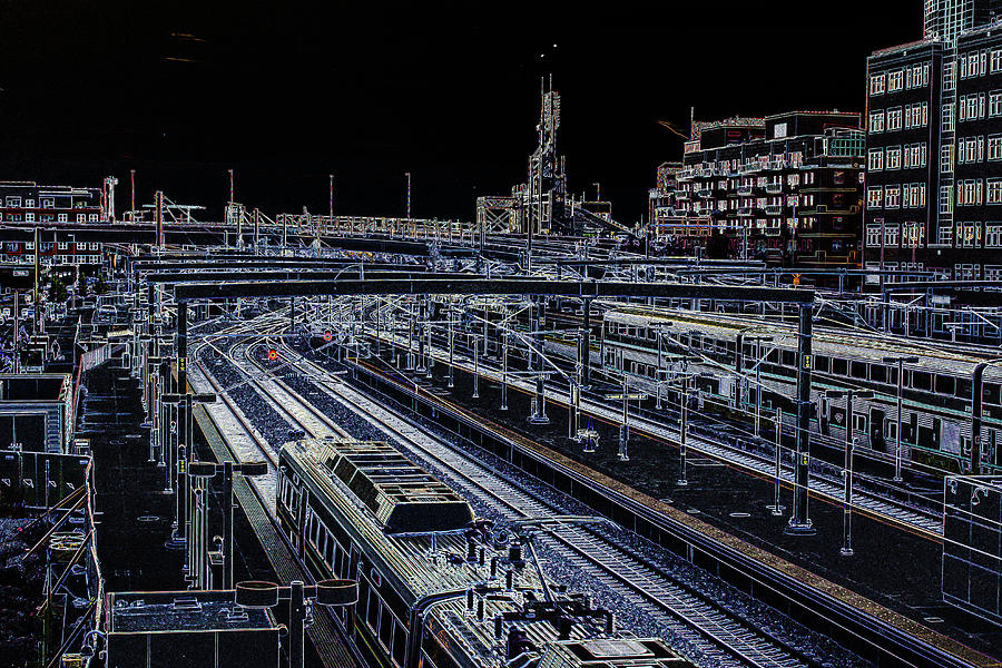 Train Leaving the Station Photograph by Bill Wiebesiek