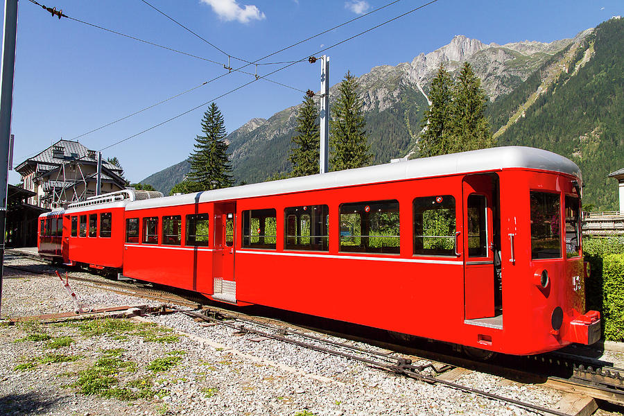 Train of Montenvers - French Alps Photograph by Paul MAURICE