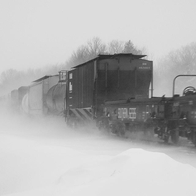 Winter Photograph - #train #ohio #ohiogram #midwestmoment by Pete Michaud