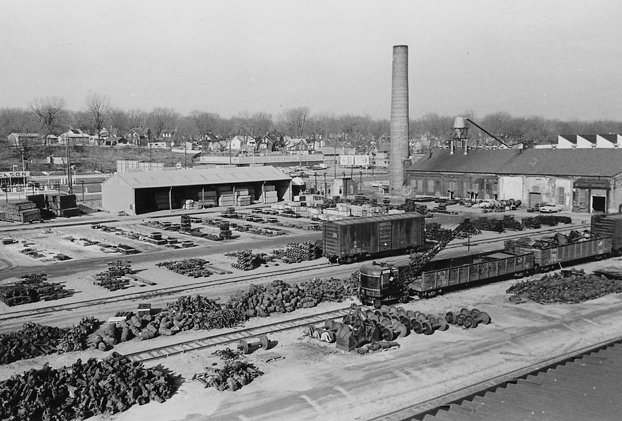 Aerial Shot of Clinton Machine Shop Photograph by Chicago and North Western Historical Society