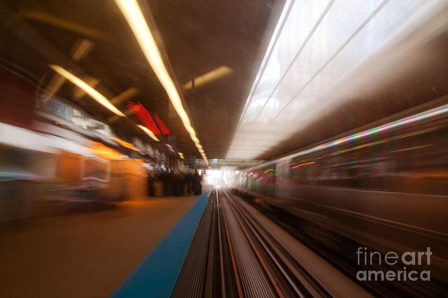 Train station in motion Photograph by Sven Brogren