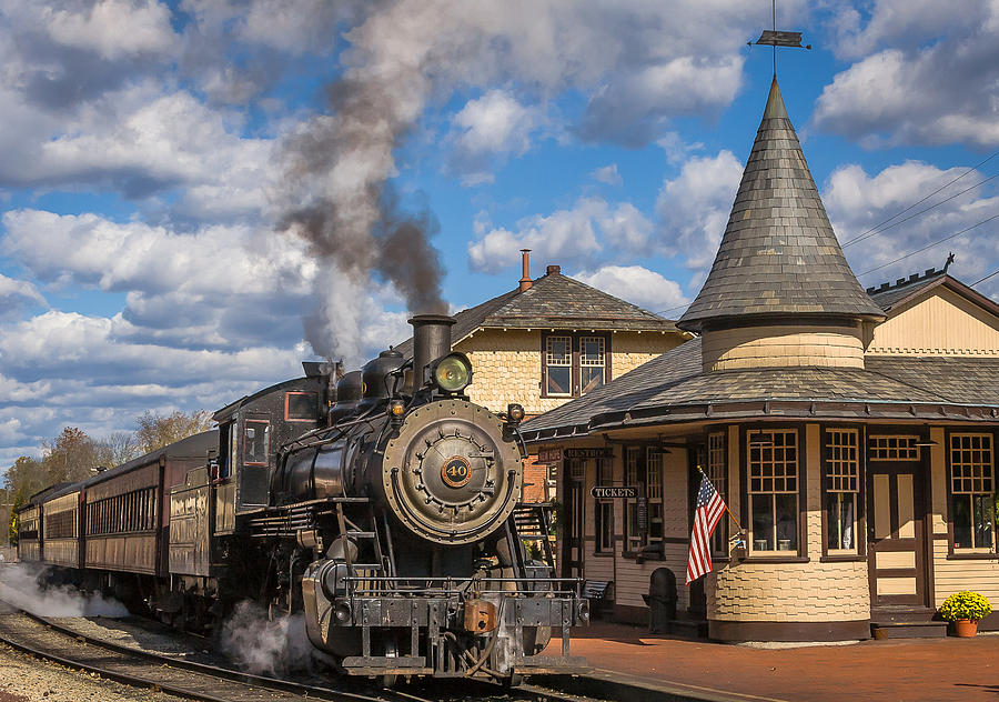Train Station in New Hope Photograph by Kevin Giannini