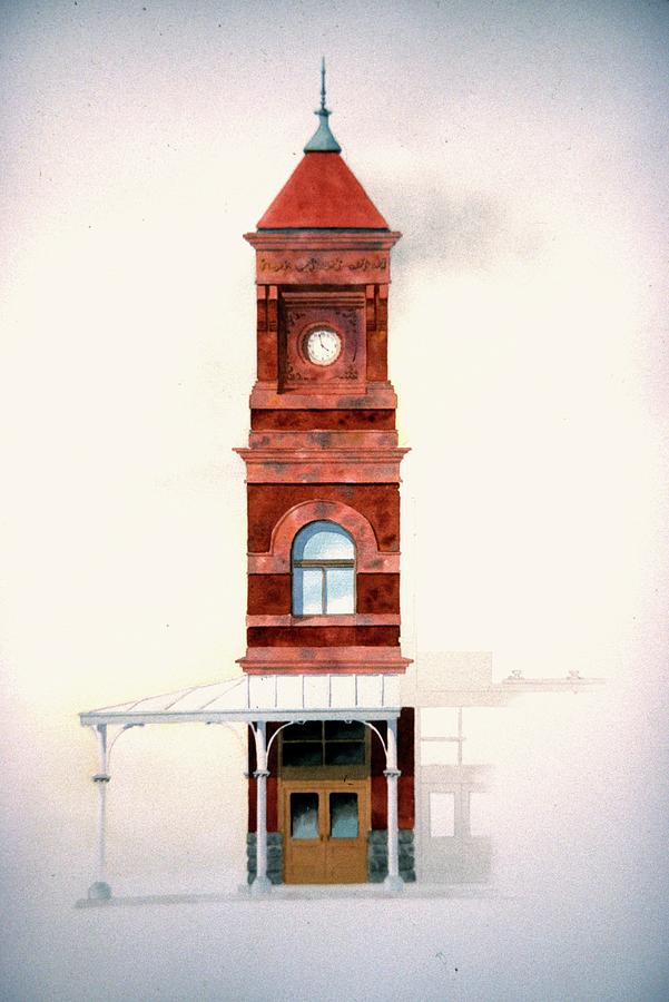 Train Station Tower Painting by William Renzulli