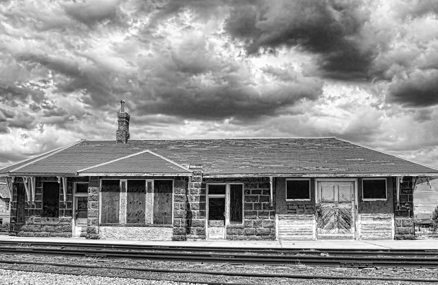Train Stop BW Photograph by James BO Insogna