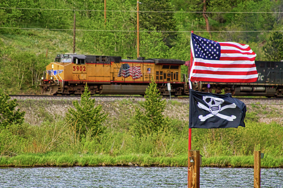 Train the Flags Photograph by James BO Insogna