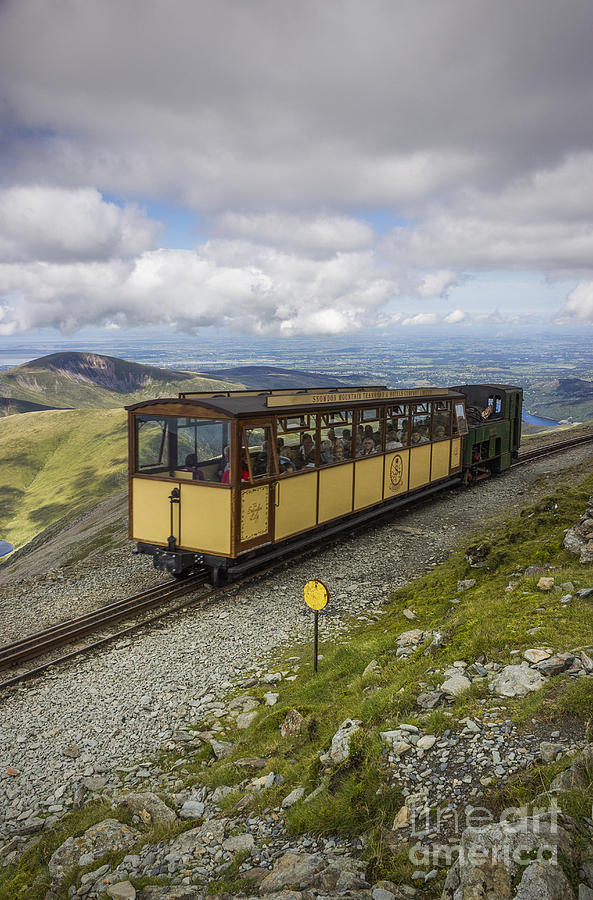 Nature Photograph - Train To Snowdon by Ian Mitchell