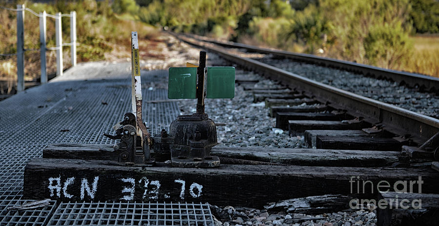 Train Tracks Photograph - Train Tracks Lever by Dale Powell
