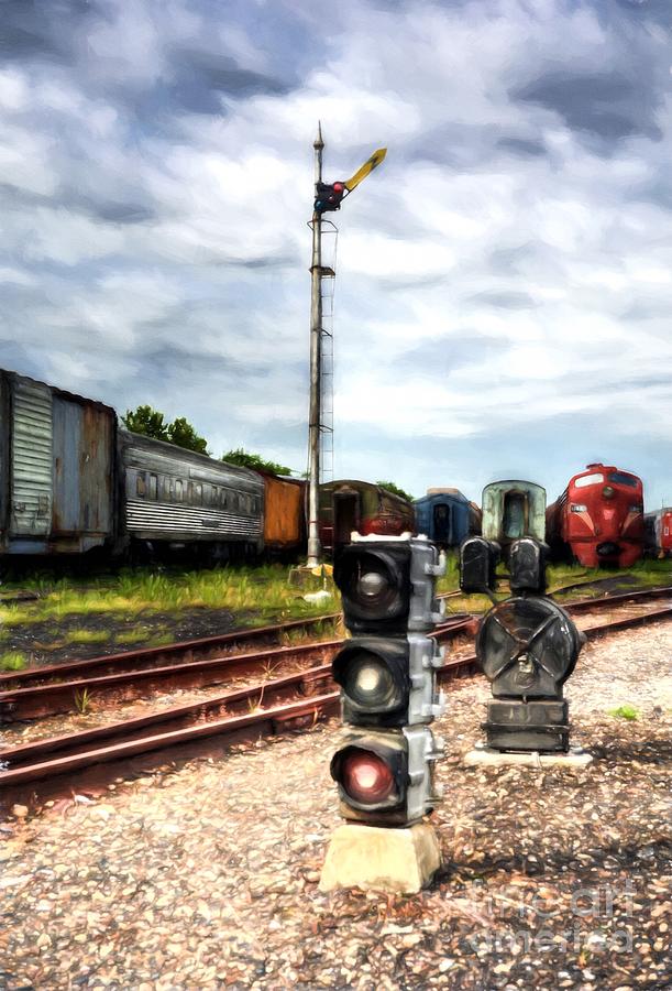 Train Traffic Signals Photograph by Mel Steinhauer