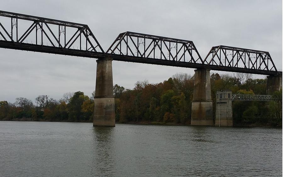 Train Trestle Painting by Don Hand