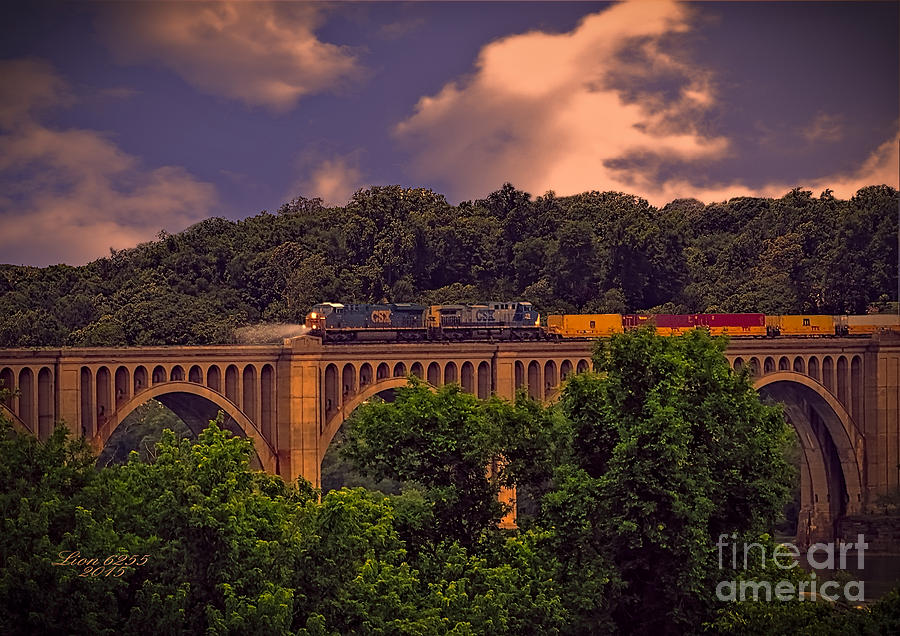 Train Trestle Over the James Photograph by Melissa Messick