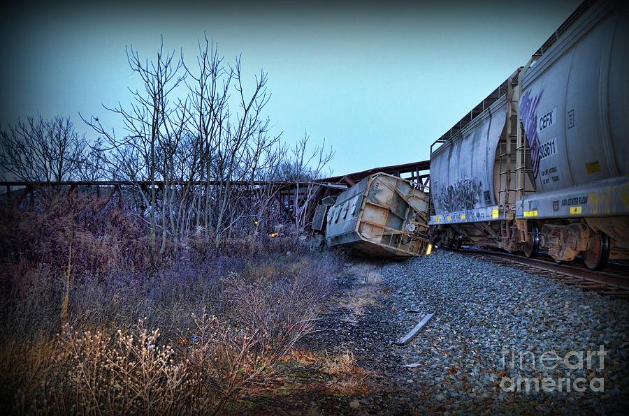 Train - We Lost a Car  Photograph by Paul Ward