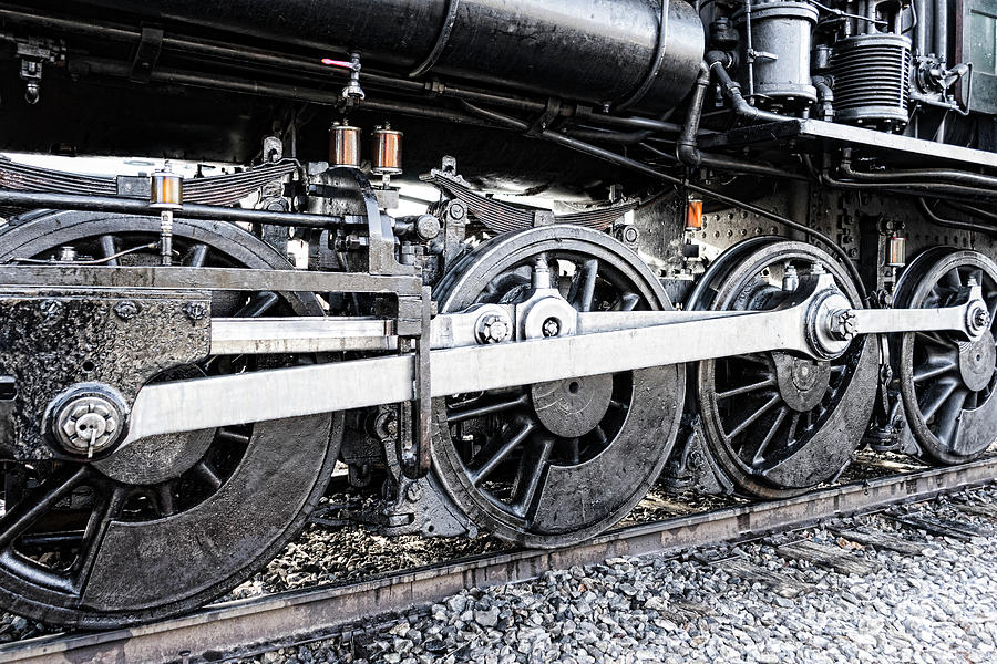 Train Wheels Photograph by Sharon Popek