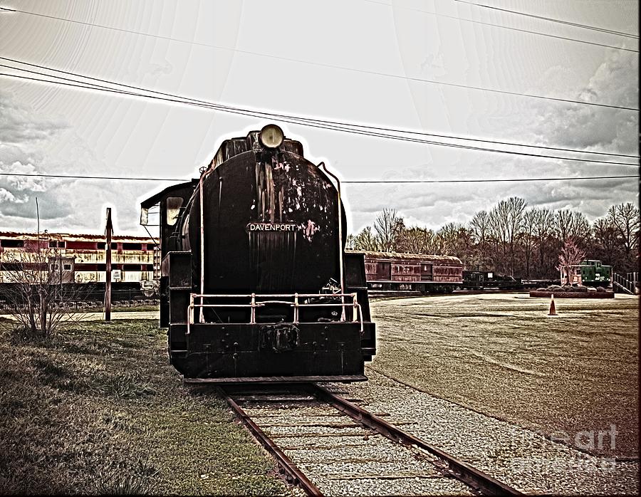Trains 3 Paint Retro Photograph