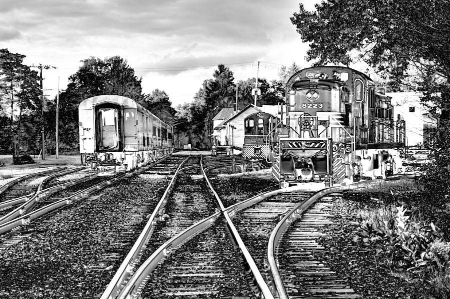 Train Photograph - Trains on the Tracks by David Patterson