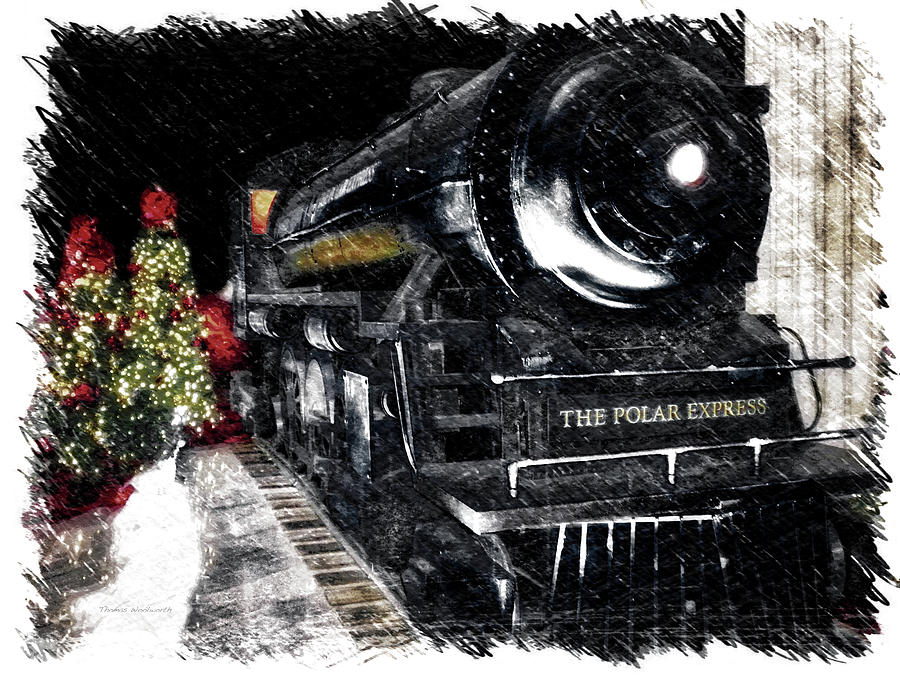 Trains The Polar Express Arriving In Union Station PA Photograph by