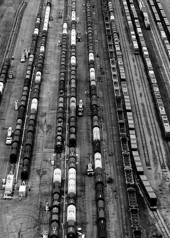Trainyard Photograph by Steven Richman