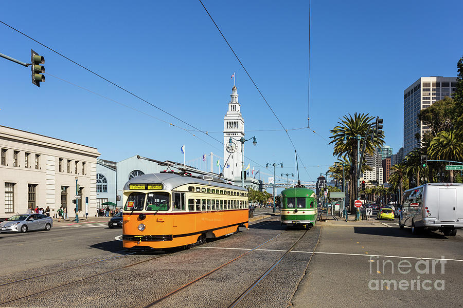 Tramway in San Francisco Photograph by Didier Marti