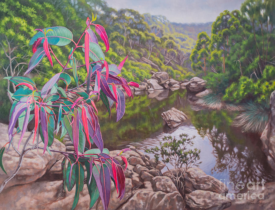 Mountain Painting - Tranquil Blue Mountains by Fiona Craig