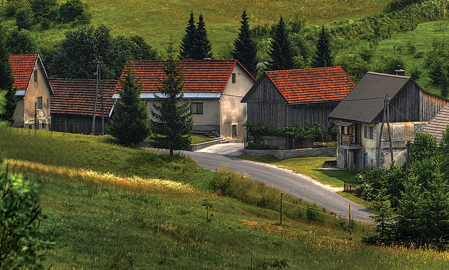 Tranquil Croatian Village Photograph by Don Wolf