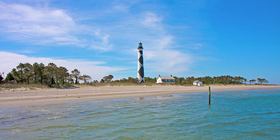 Tree Photograph - Tranquil Day Cape Lookout Lighthouse 2 by Betsy Knapp