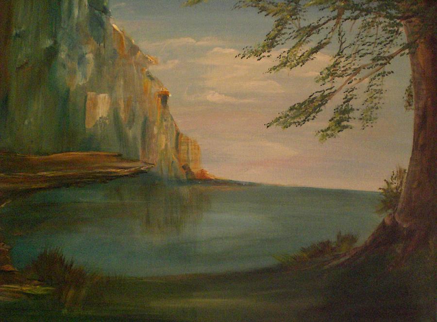 Tree Painting - Tranquil Edge I by Jessica Mason