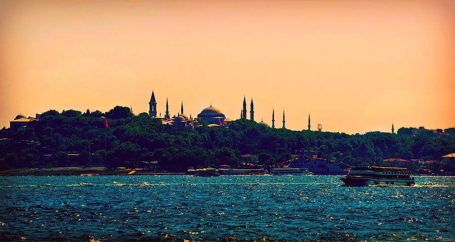 Tranquil evening in Istanbul Photograph by Lilia D