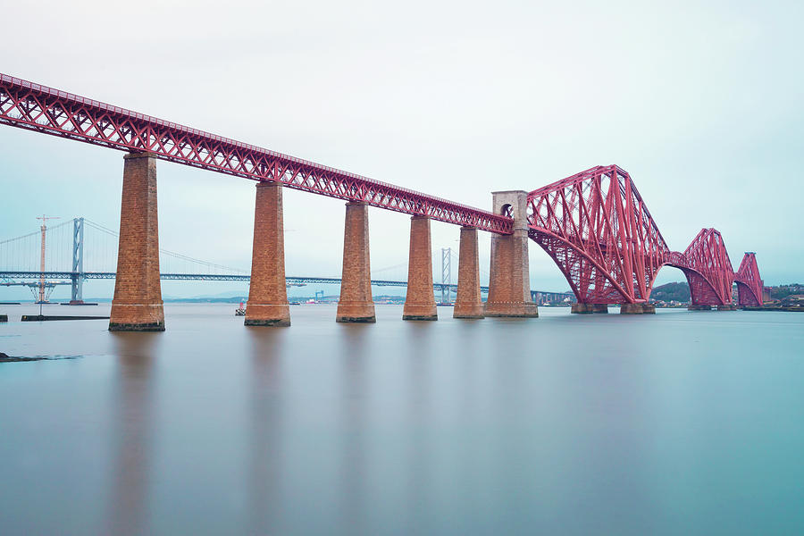 Tranquil Forth Bridge Photograph by Ray Devlin
