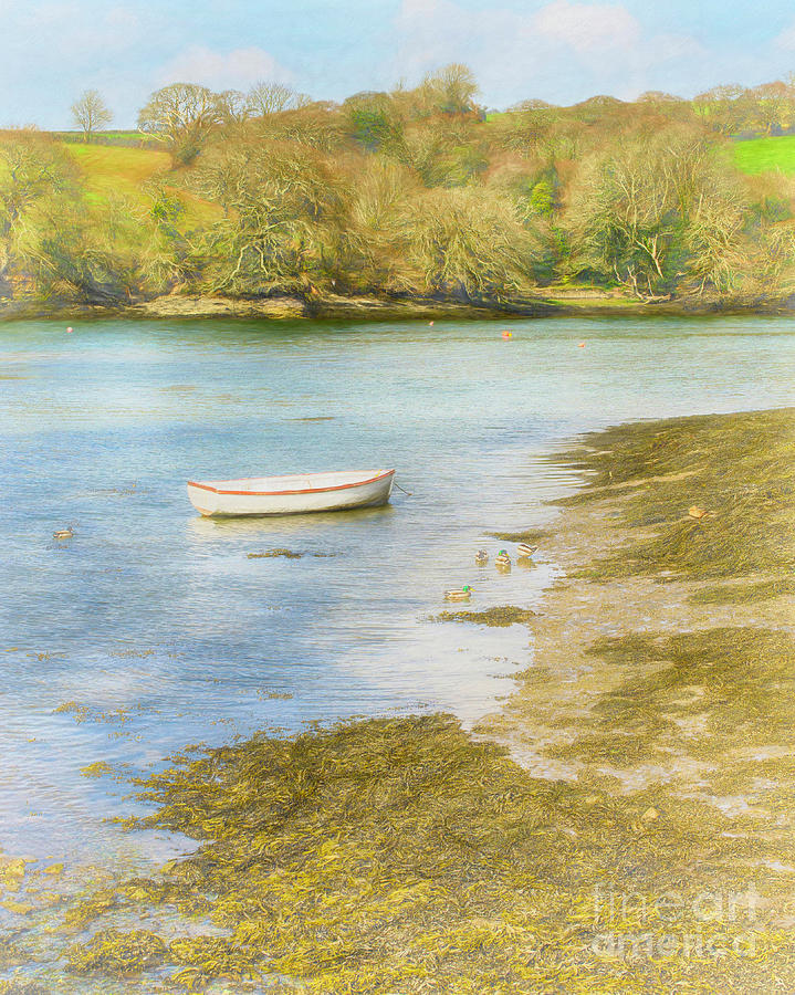 Boat Mixed Media - Tranquil by Linsey Williams