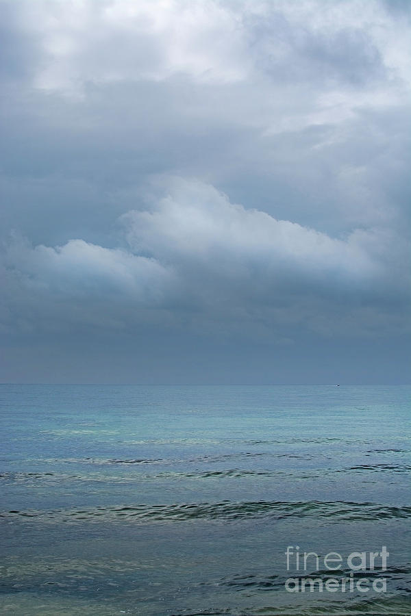 Tranquil Ocean Horizon Photograph