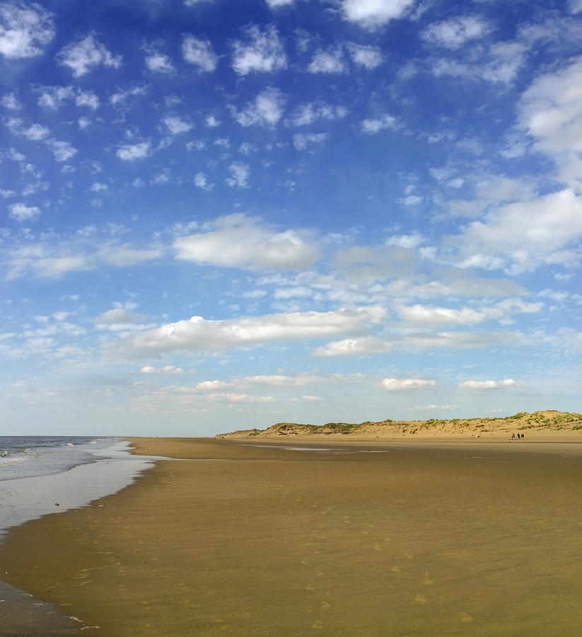 Cumulus Clouds Photograph - Tranquil Seashore by Gillian Dernie Cumulus Clouds Photograph - Tranquil Seashore by Gillian Dernie