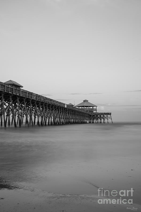 Tranquility At Folly Grayscale Photograph by Jennifer White
