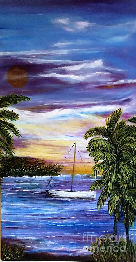 Kapoho Tranquility Lost Painting by Michael Silbaugh