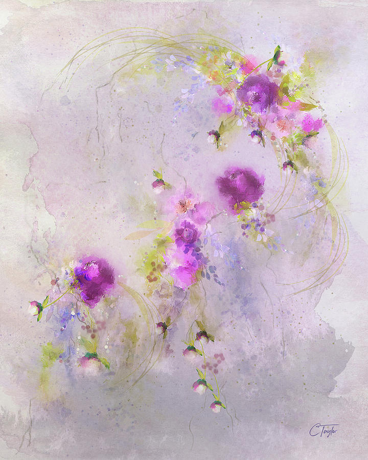 Lavender Mixed Media - Tranquility by Colleen Taylor